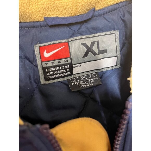 VTG St. Louis Rams Nike Teams Puffer Coat Jacket Hooded Mens XL Football NFL - Picture 11 of 12